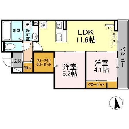 あざみ野駅 バス6分  すすきの１丁目下車：停歩4分 2階の物件間取画像